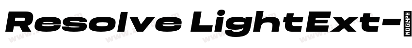 Resolve LightExt字体转换 Resolve LightExt字体转换